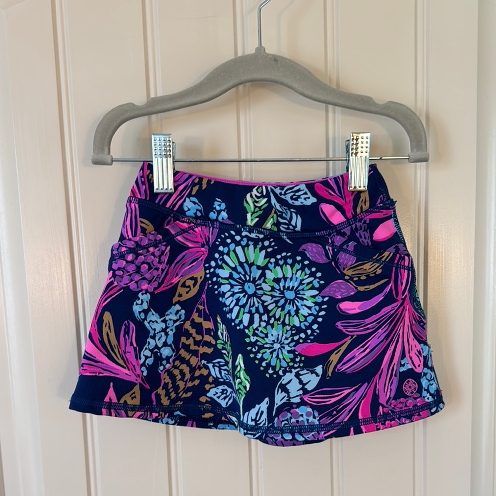 Lilly Pulitzer Kids Skort - Navy, Pink, Green Floral